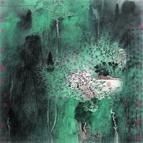 卢禹舜 《精神家园》 68cm×68cm 2012年
