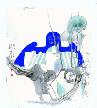 地筝思归 布面油画 60.9cm×69.1 cm 2011年