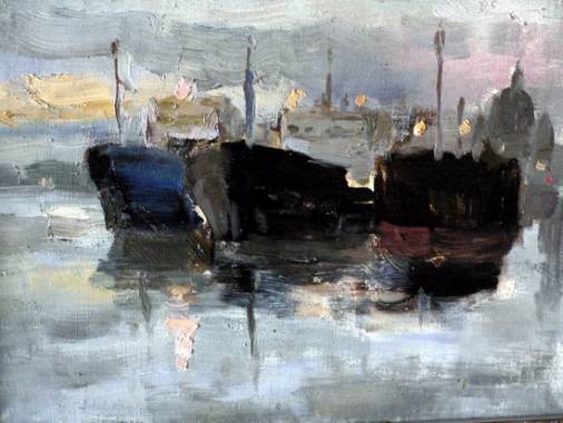 Impressions of Petersburg harbor by Huang YIn