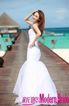 姚笛唯美婚纱大片 双鱼座浪漫要纯爱