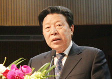 孙家正在联谊会上讲话