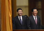 胡锦涛、习近平出席全国政协十二届一次会议
