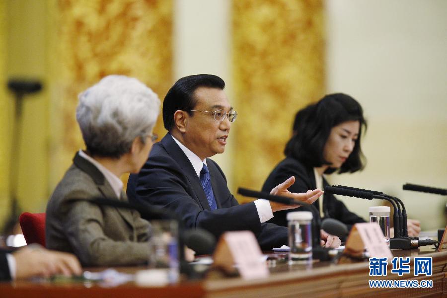 (两会·总理记者见面·XHDW)(20)李克强总理与中外记者见面 (两会·总理记者见面·XHDW)(20)李克强总理与中外记者见面