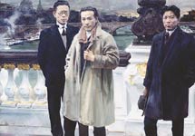 桥上的风景（油画）