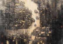 渔舟唱晚（中国画）