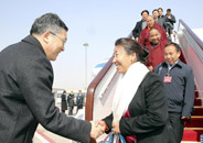 西藏代表团抵京