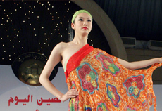 “今日中国”艺术周“中国风”时装展示在开罗成功举行,图为时装展示现场.jpg