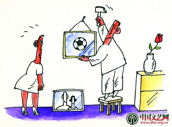 中国文艺网-疯狂足球--足球漫画欣赏