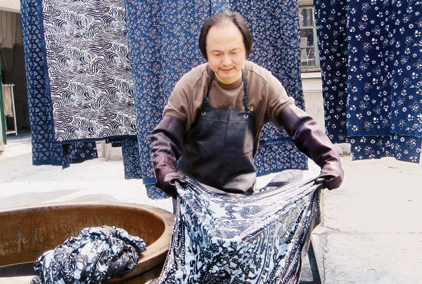 间--记南通蓝印花布印染