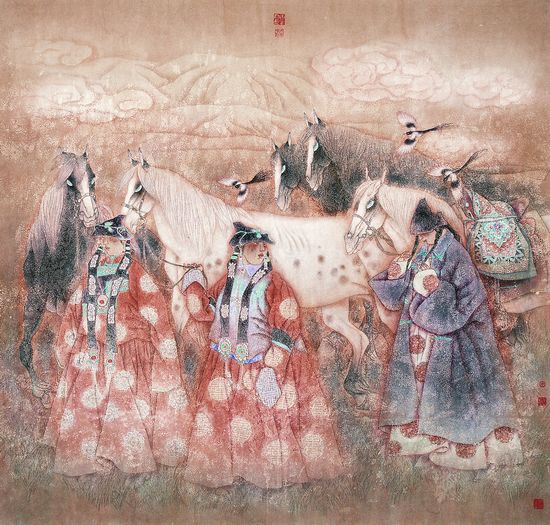 马上精神的当代诠释--周荣生中国画作品赏析