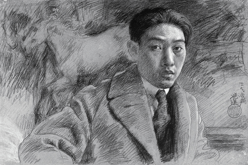 徐悲鸿自画像