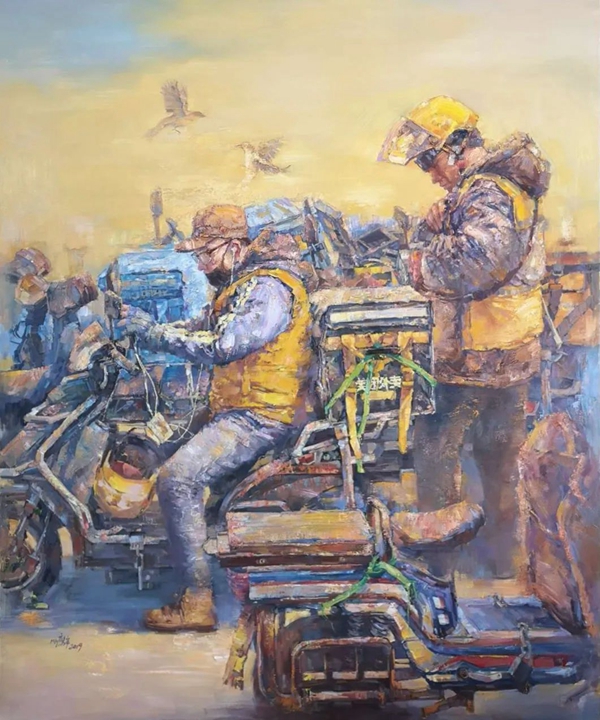致敬劳动者丨看美术作品中的新时代中国最美奋斗者模样