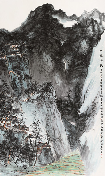 刘原一   山高水长   241cm×144cm   贵州省