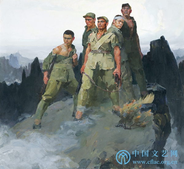 狼牙山五壮士(油画) 詹建俊 1959年  中国国家博物馆藏