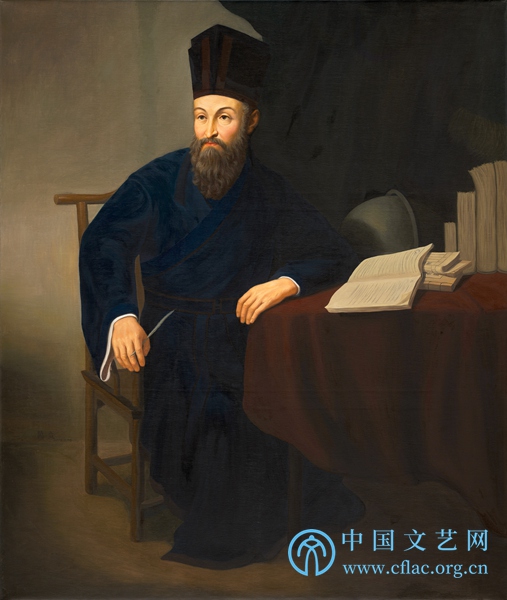 万立唐灼的文明互鉴六幅油画参加国家博物馆年度压轴展孔子文化展